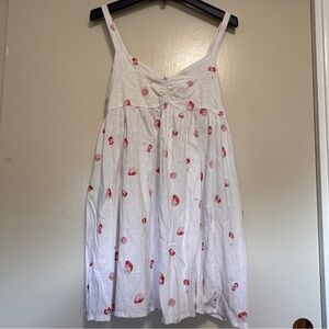 BP White and Pink Strawberry Dress